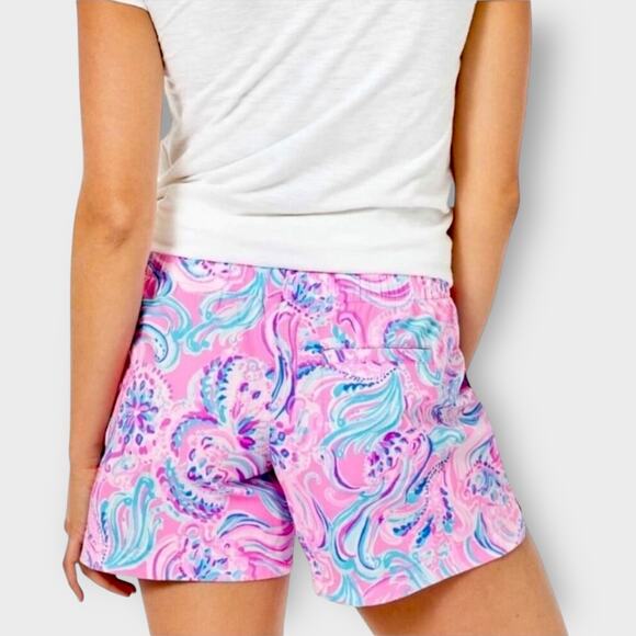 Lilly Pulitzer Ocean View Shorts – Prosecco Pink Don’t Be Jelly L - Picture 3 of 12